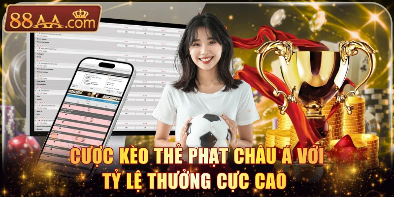 Cược kèo thẻ phạt Châu Á với tỷ lệ thưởng cực cao 