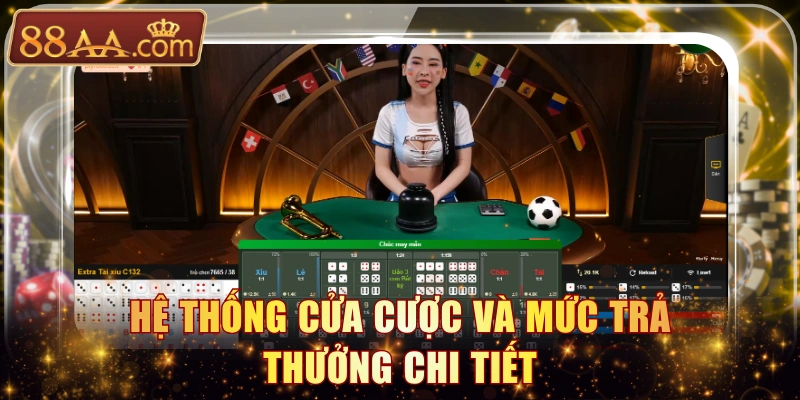Hệ thống cửa cược và mức trả thưởng chi tiết