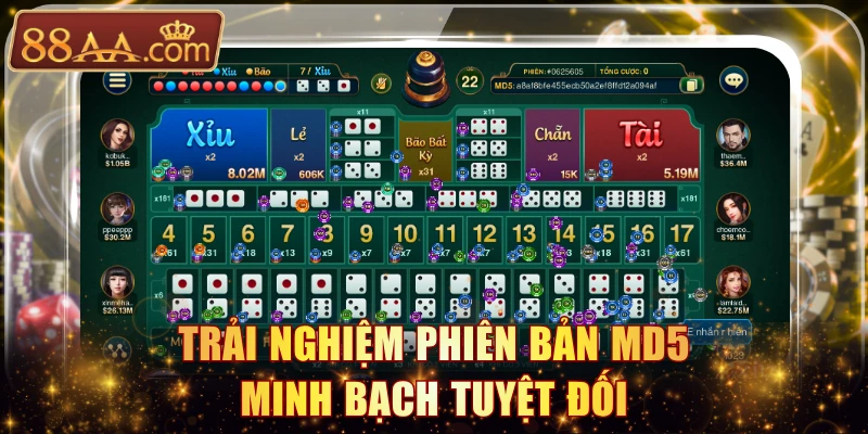 Trải nghiệm phiên bản MD5 minh bạch tuyệt đối