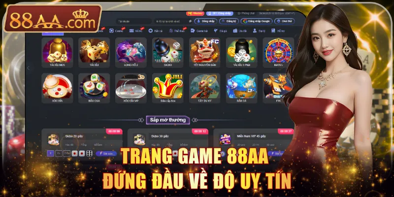 Trang game 88AA đứng đầu về độ uy tín